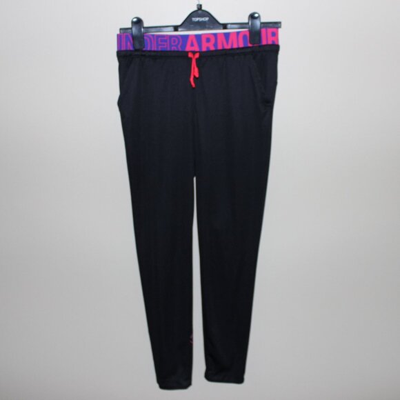 FREE WITH ANY BUY❤️UNDER ARMOUR Girls Graphic Tracksuit Trousers Pants Leggings - Picture 1 of 5